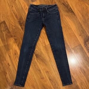 American Eagle Outfitters Dark Blue Skinny Jeans